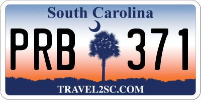 SC license plate PRB371