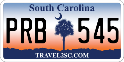 SC license plate PRB545