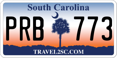 SC license plate PRB773