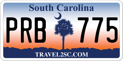 SC license plate PRB775
