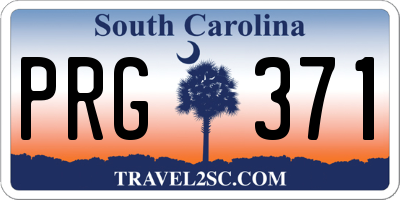 SC license plate PRG371
