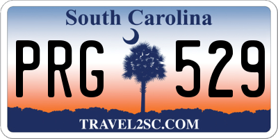 SC license plate PRG529