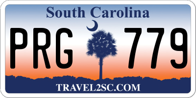 SC license plate PRG779