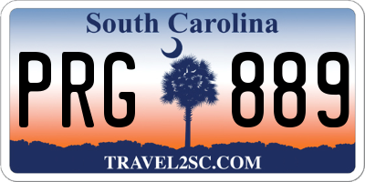 SC license plate PRG889