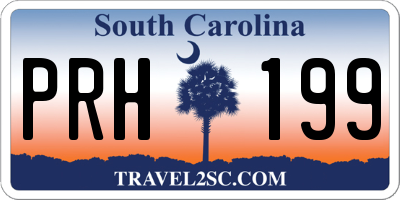 SC license plate PRH199