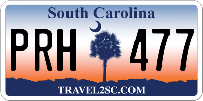 SC license plate PRH477