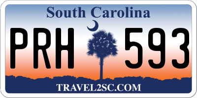 SC license plate PRH593