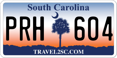 SC license plate PRH604