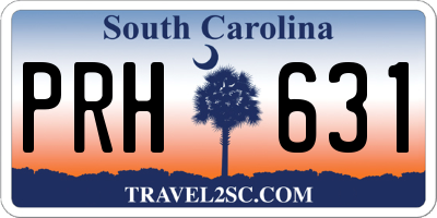 SC license plate PRH631