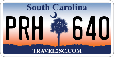 SC license plate PRH640