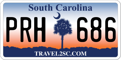 SC license plate PRH686