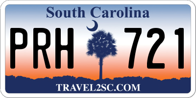 SC license plate PRH721