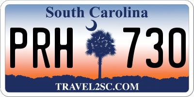 SC license plate PRH730