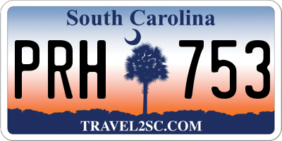 SC license plate PRH753