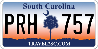 SC license plate PRH757