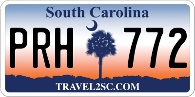 SC license plate PRH772