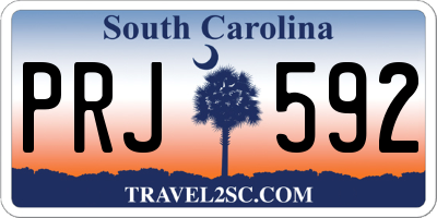SC license plate PRJ592
