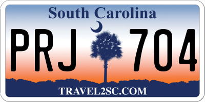 SC license plate PRJ704