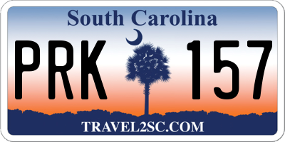 SC license plate PRK157
