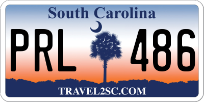 SC license plate PRL486