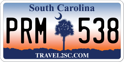 SC license plate PRM538
