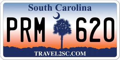 SC license plate PRM620