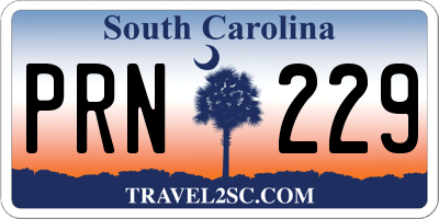 SC license plate PRN229