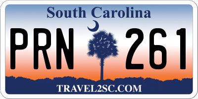 SC license plate PRN261