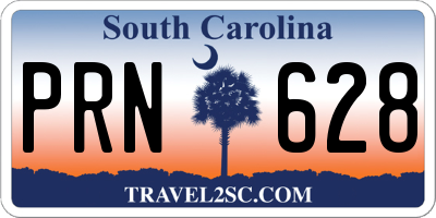 SC license plate PRN628