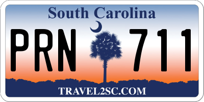 SC license plate PRN711
