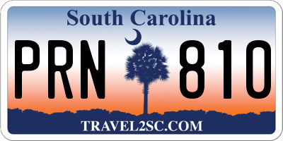 SC license plate PRN810