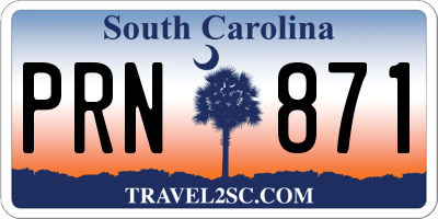 SC license plate PRN871