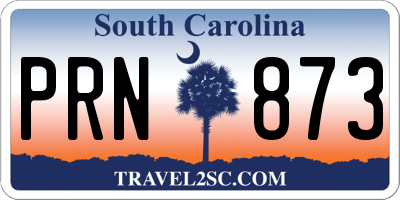 SC license plate PRN873