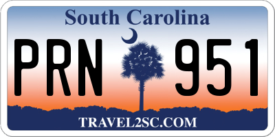 SC license plate PRN951