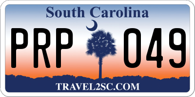 SC license plate PRP049
