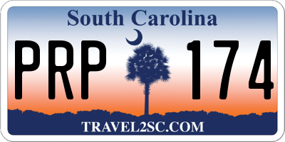 SC license plate PRP174