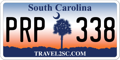 SC license plate PRP338