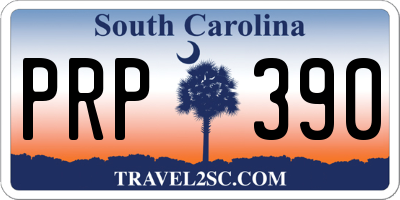 SC license plate PRP390