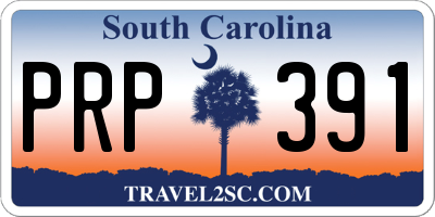 SC license plate PRP391