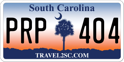 SC license plate PRP404