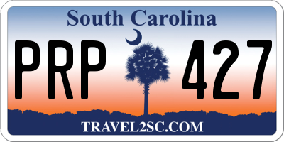 SC license plate PRP427