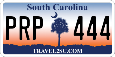 SC license plate PRP444