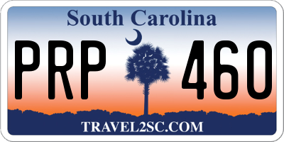 SC license plate PRP460