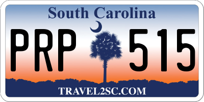 SC license plate PRP515