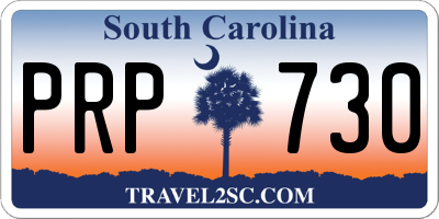 SC license plate PRP730