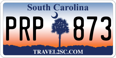 SC license plate PRP873