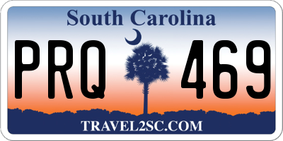 SC license plate PRQ469