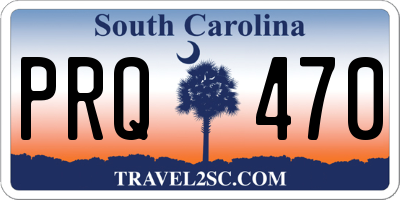 SC license plate PRQ470