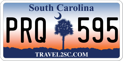 SC license plate PRQ595