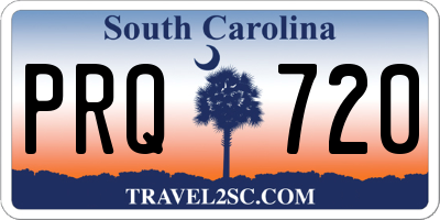 SC license plate PRQ720